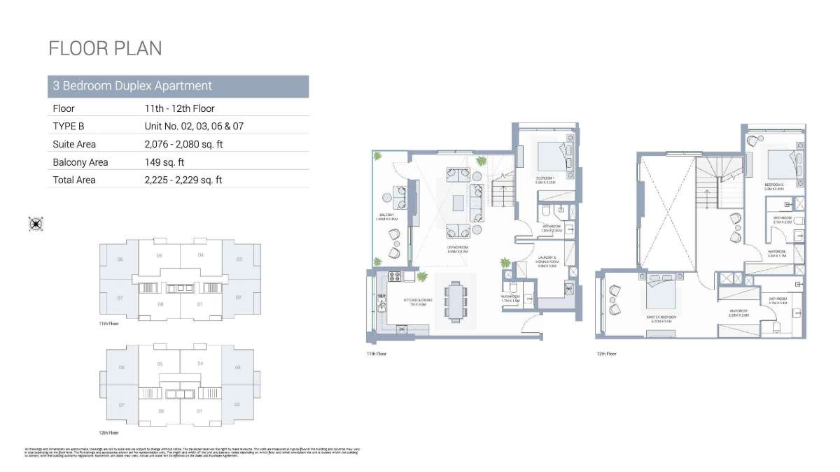 Unit 02,03,06,07 - 3BHK - A99