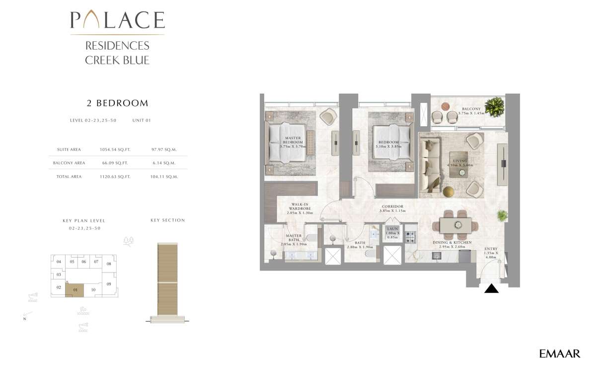 Unit 1, Level 2-23, 25-50 - Building 1