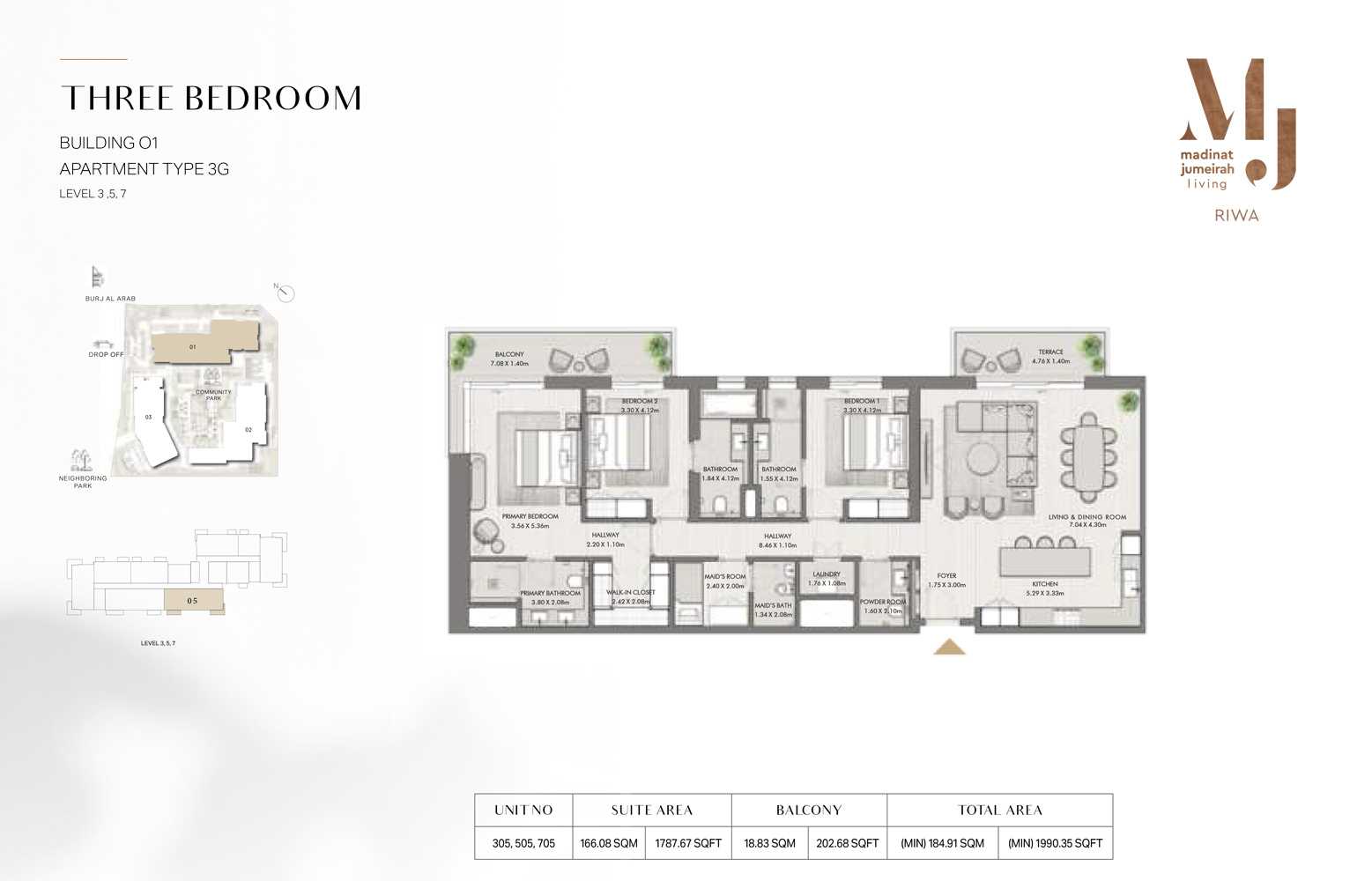 Unit 305,505,705